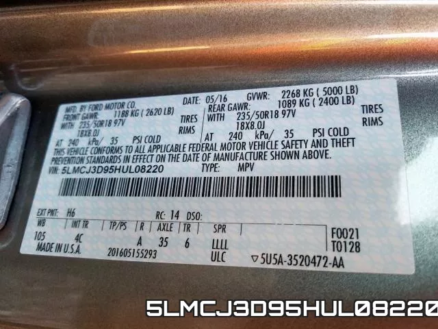 5LMCJ3D95HUL08220 фото 2