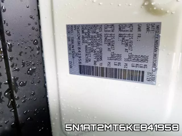 5N1AT2MT6KC841958 фото 2