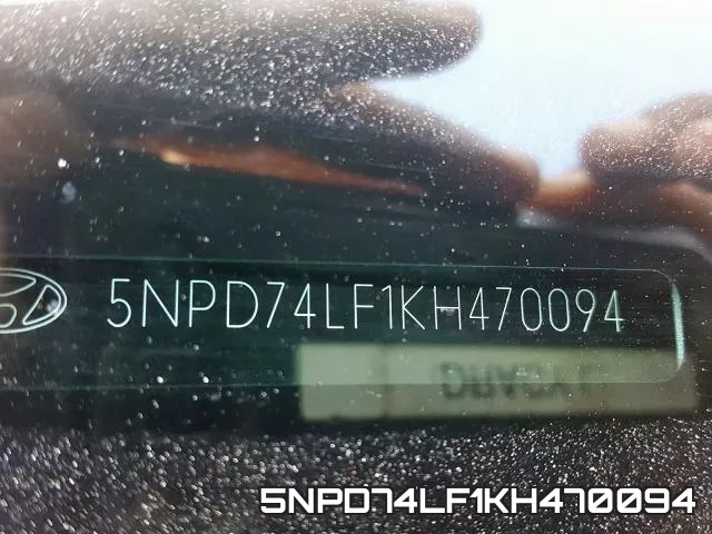 5NPD74LF1KH470094 фото 2