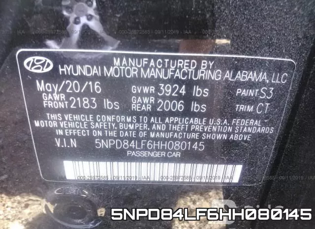 5NPD84LF6HH080145 фото 10