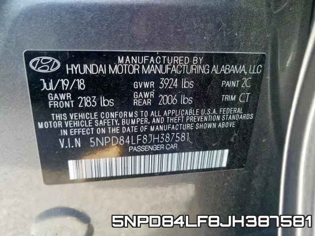 5NPD84LF8JH387581 фото 2