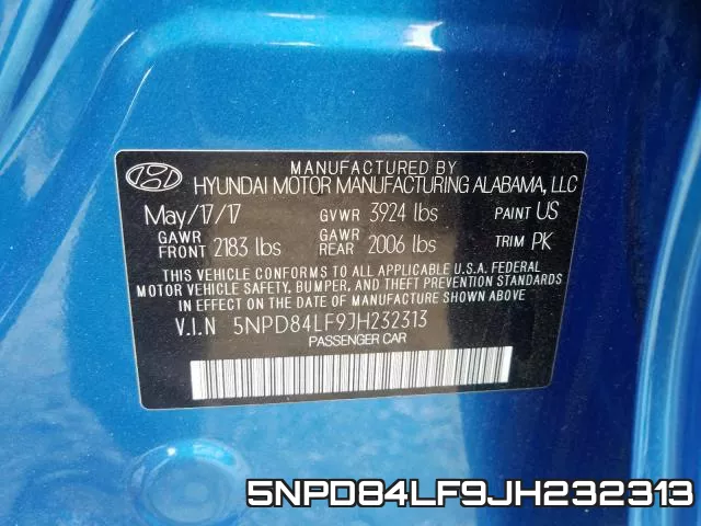 5NPD84LF9JH232313 фото 2