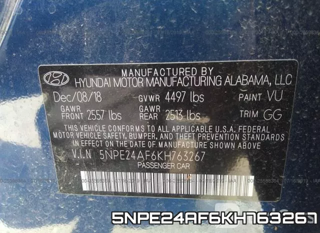 5NPE24AF6KH763267 фото 10