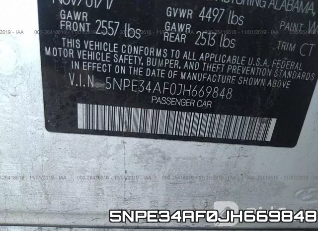 5NPE34AF0JH669848 фото 10
