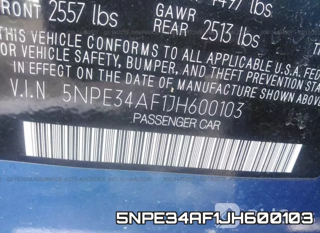 5NPE34AF1JH600103 фото 10