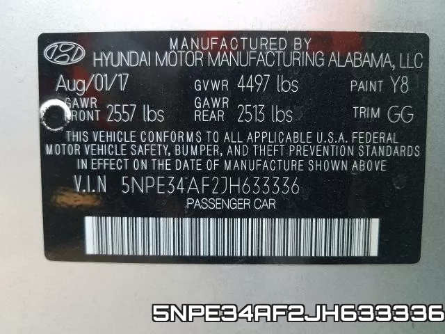 5NPE34AF2JH633336 фото 2