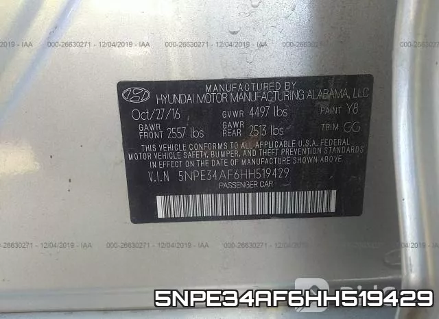 5NPE34AF6HH519429 фото 10
