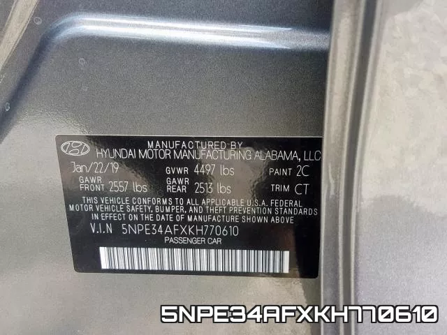 5NPE34AFXKH770610 фото 2