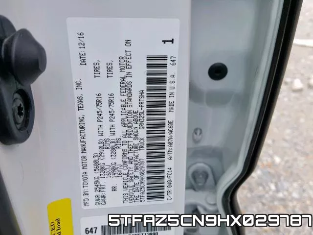 5TFAZ5CN9HX029787 фото 2