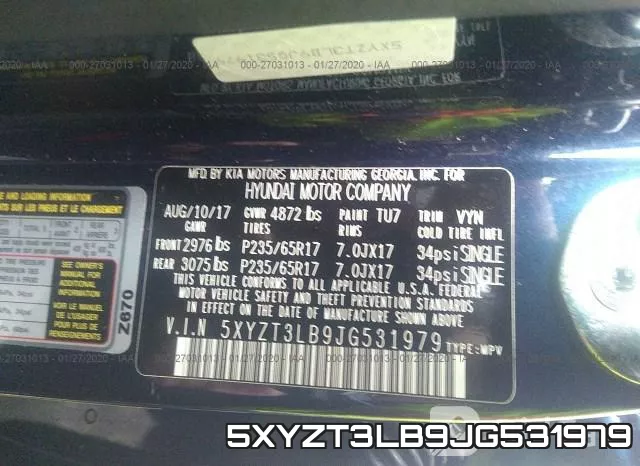 5XYZT3LB9JG531979 фото 10