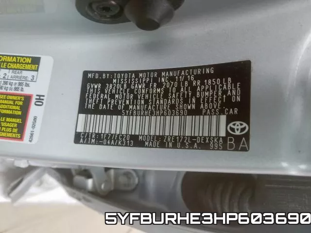 5YFBURHE3HP603690 фото 2