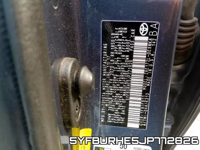 5YFBURHE5JP772826 фото 2