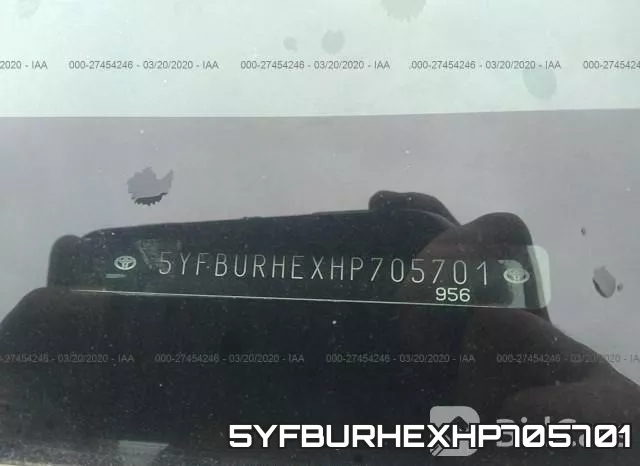 5YFBURHEXHP705701 фото 10