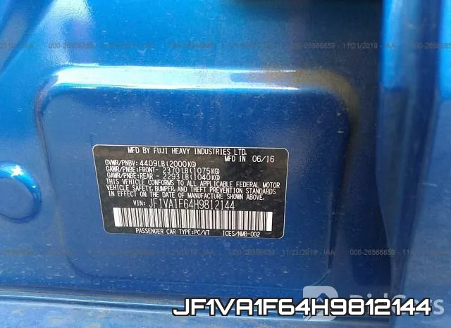 JF1VA1F64H9812144 фото 10