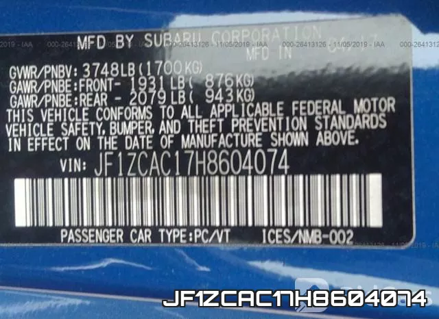 JF1ZCAC17H8604074 фото 10