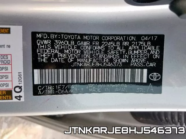 JTNKARJE8HJ546373 фото 2