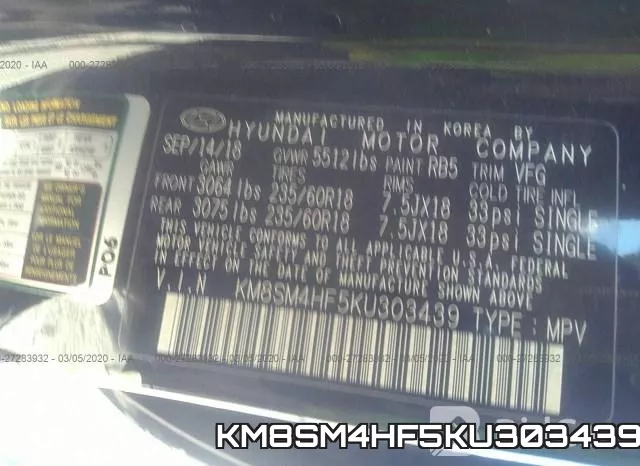 KM8SM4HF5KU303439 фото 10