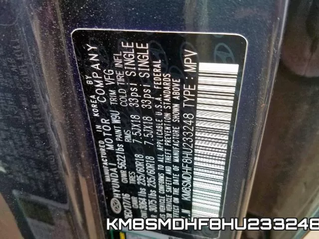 KM8SMDHF8HU233248 фото 2