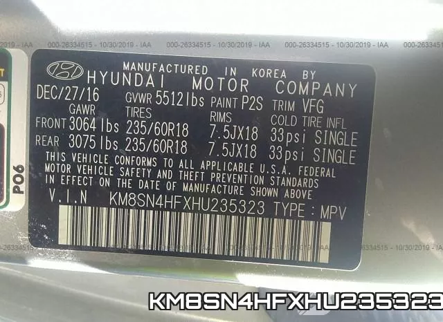 KM8SN4HFXHU235323 фото 10
