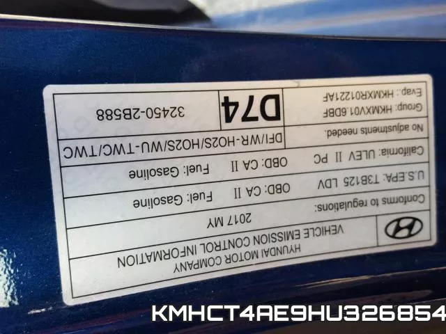 KMHCT4AE9HU326854 фото 2