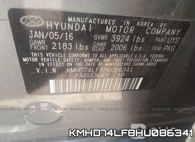 KMHD74LF8HU086341 фото 10