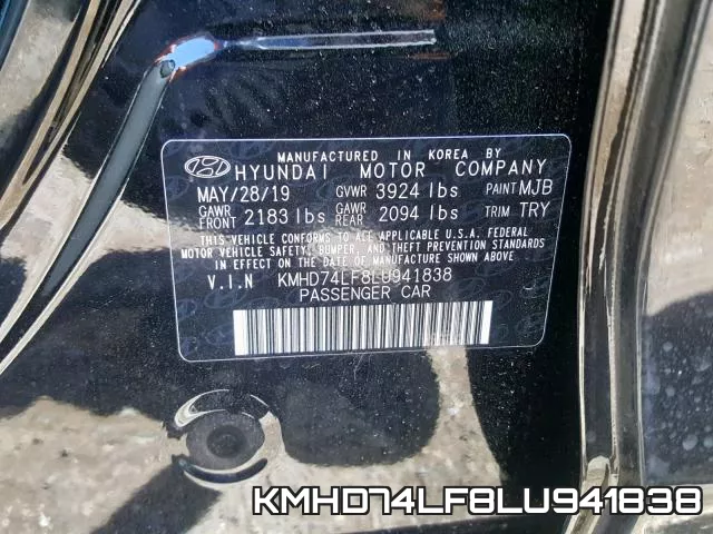 KMHD74LF8LU941838 фото 2