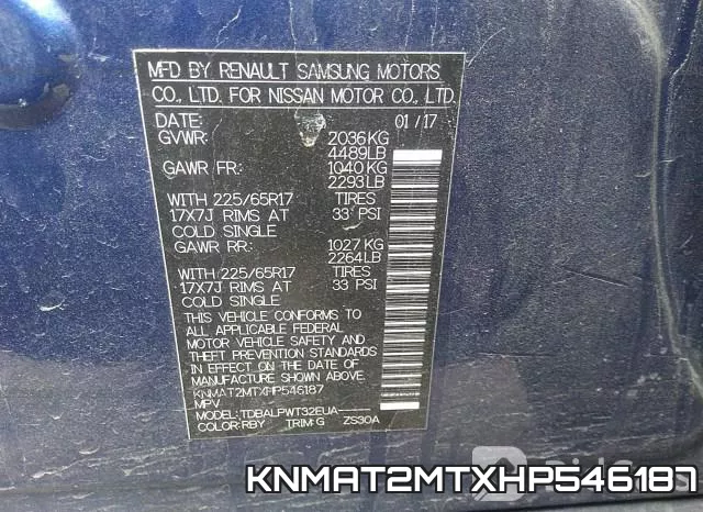 KNMAT2MTXHP546187 фото 10