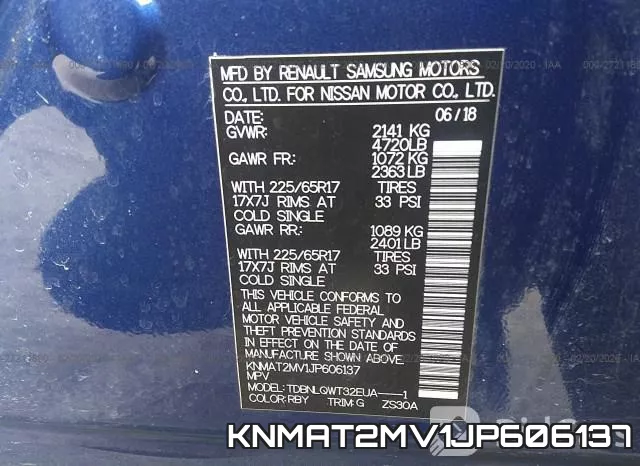 KNMAT2MV1JP606137 фото 10