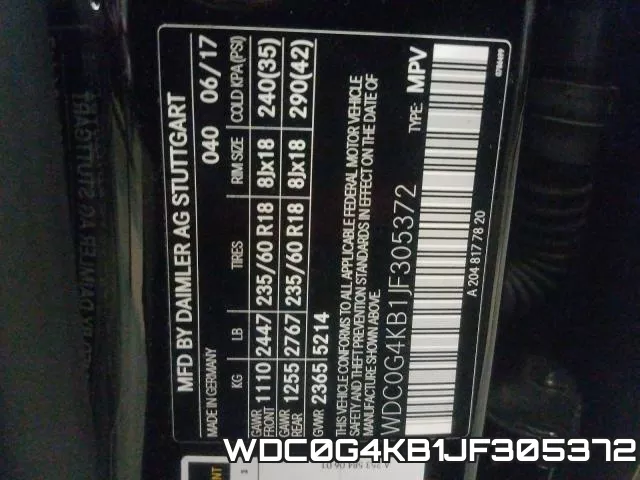 WDC0G4KB1JF305372 фото 2