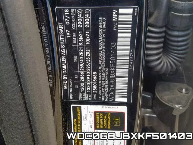 WDC0G8JBXKF501403 фото 2