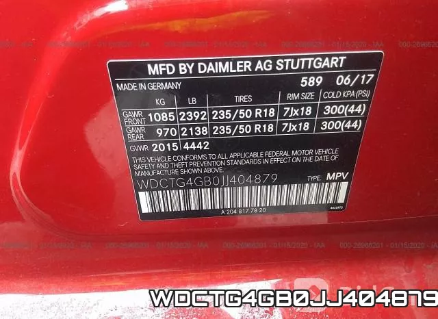 WDCTG4GB0JJ404879 фото 10