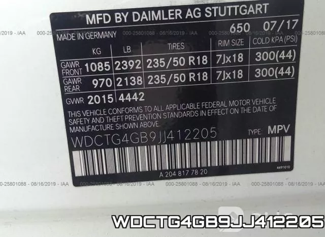 WDCTG4GB9JJ412205 фото 10
