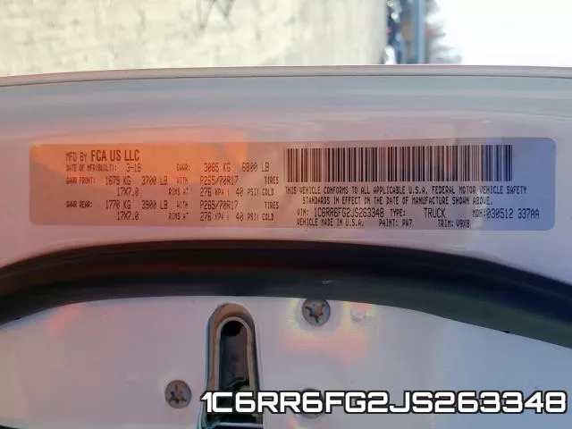1C6RR6FG2JS263348 фото 2