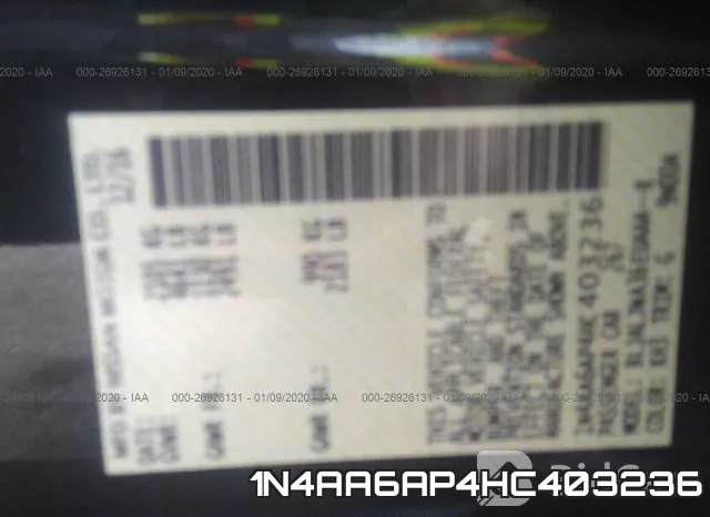 1N4AA6AP4HC403236 фото 10