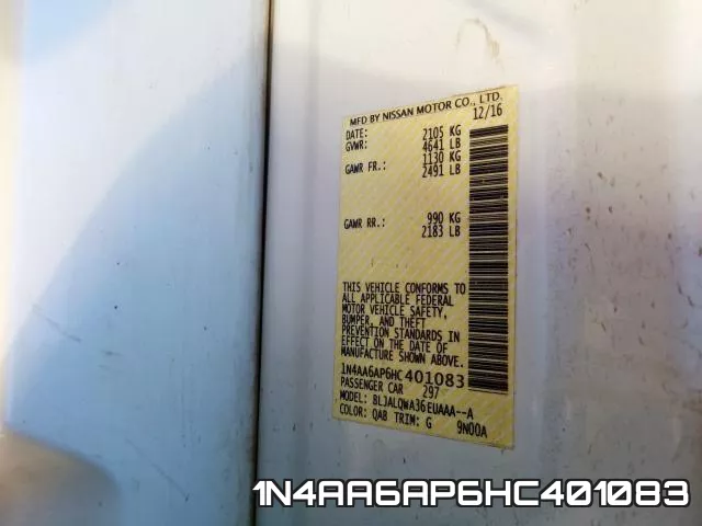 1N4AA6AP6HC401083 фото 2