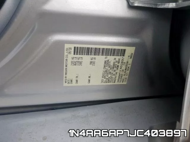 1N4AA6AP7JC403897 фото 2