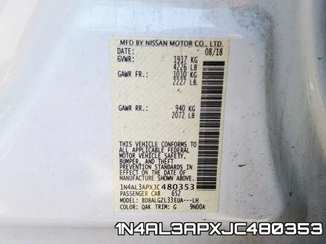 1N4AL3APXJC480353 фото 2