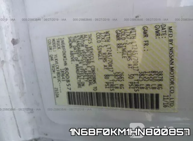 1N6BF0KM1HN800857 фото 10