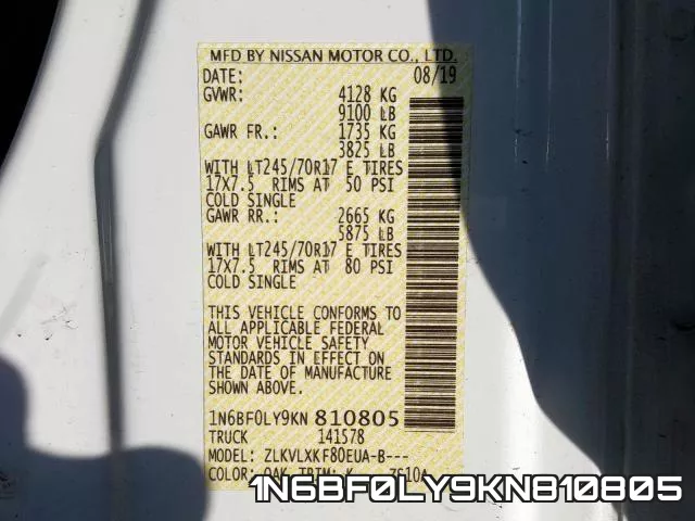 1N6BF0LY9KN810805 фото 2