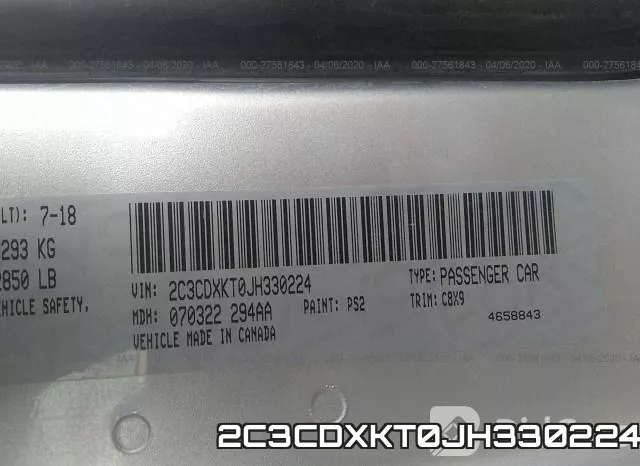 2C3CDXKT0JH330224 фото 10