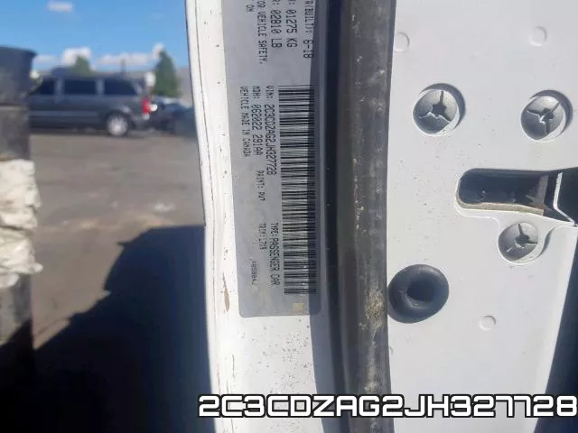 2C3CDZAG2JH327728 фото 2
