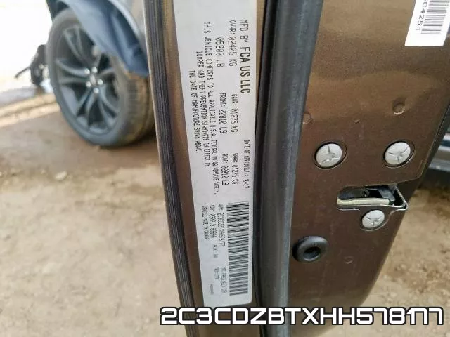 2C3CDZBTXHH578177 фото 2