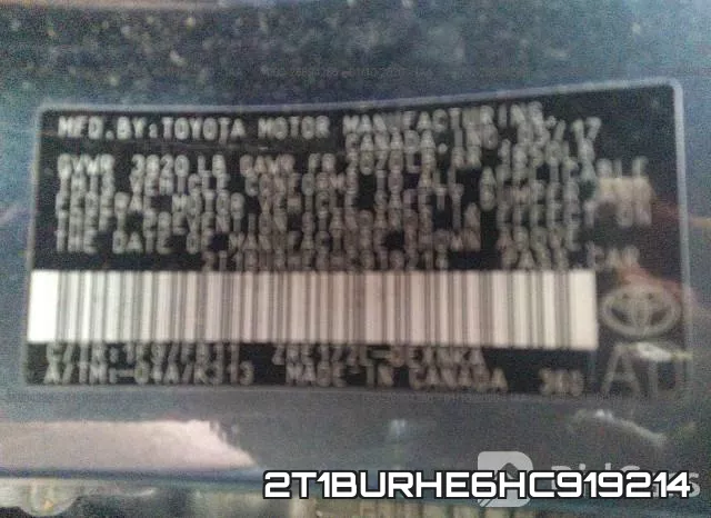 2T1BURHE6HC919214 фото 10