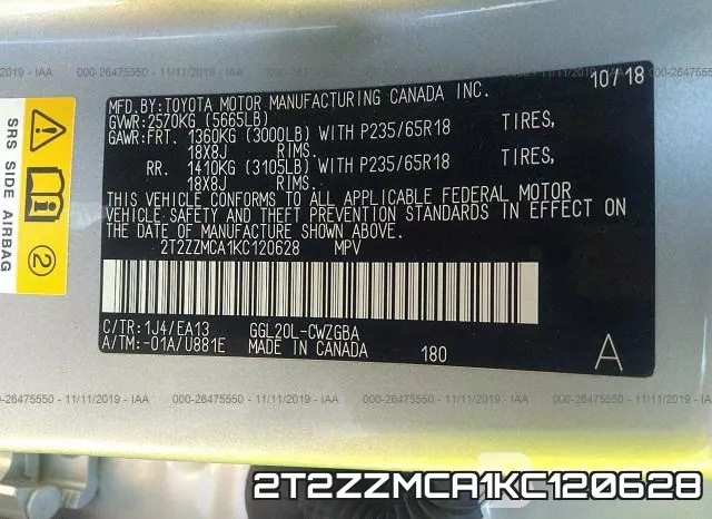 2T2ZZMCA1KC120628 фото 10