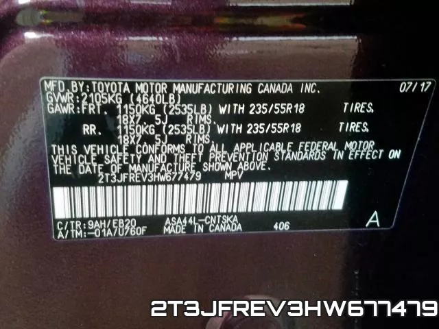 2T3JFREV3HW677479 фото 2