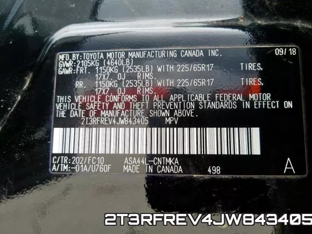 2T3RFREV4JW843405 фото 2