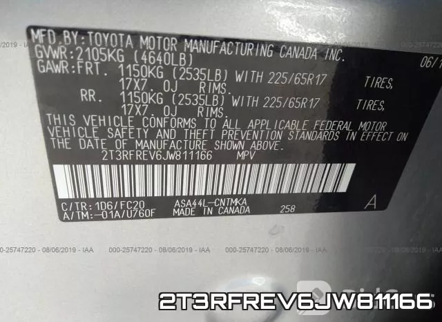 2T3RFREV6JW811166 фото 10