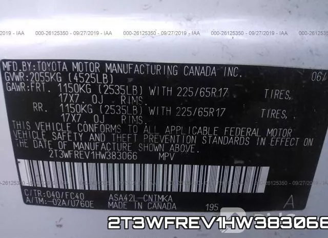 2T3WFREV1HW383066 фото 10