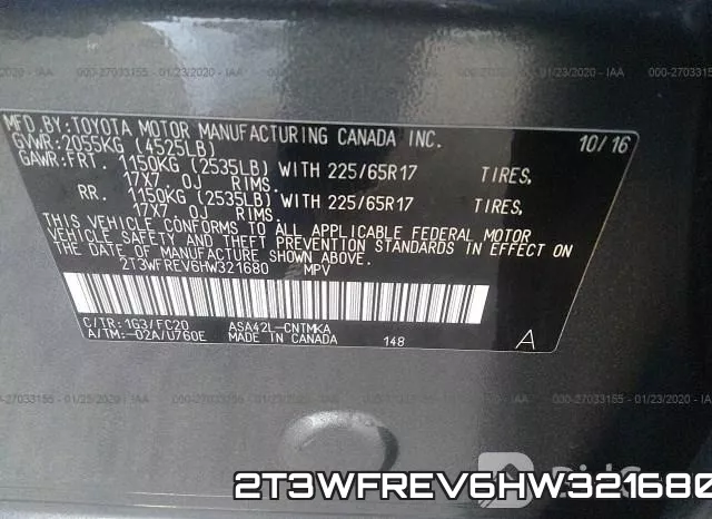 2T3WFREV6HW321680 фото 10