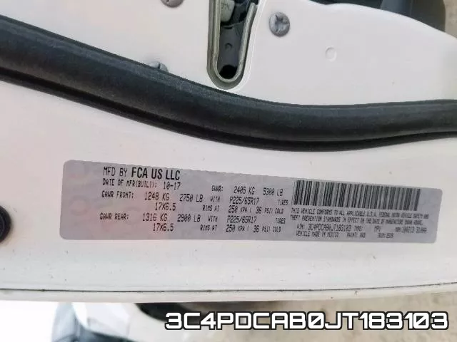 3C4PDCAB0JT183103 фото 2